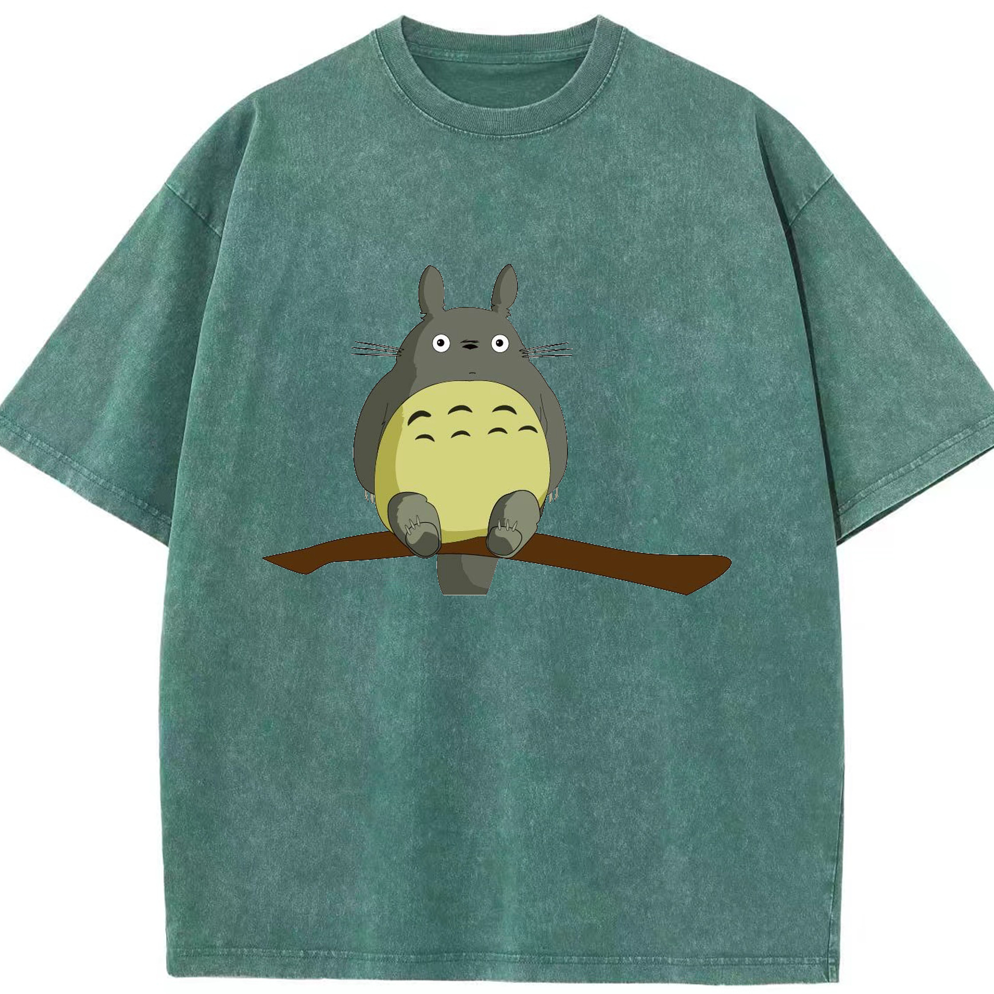 （画像用） となりのトトロ 草壁メイ 草壁サツキ My Neighbor Totoro Satsuki Kusakabe Mei Kusakabe 綿100% ヴィンテージ風 半袖Tシャツ（フロントプリント）